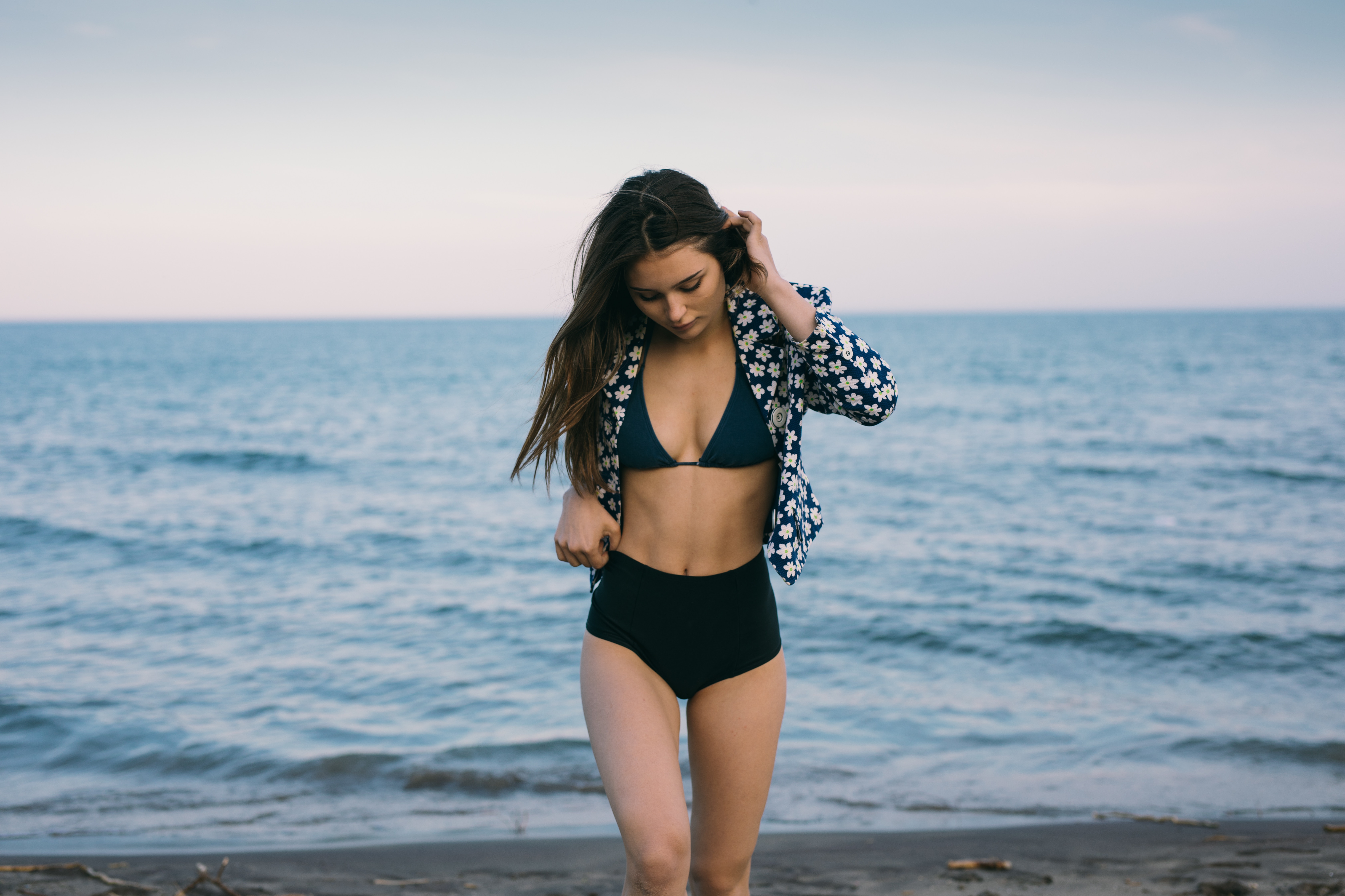 A Simple Swimsuit: Target Women's Blocked Trim Ribbed Bikini Top