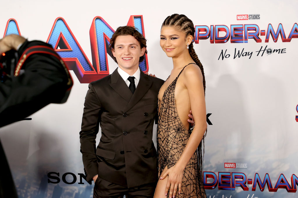 Tom Holland and Zendaya attend Sony Pictures' "Spider-Man: No Way Home" Los Angeles Premiere on December 13, 2021 in Los Angeles, California. 