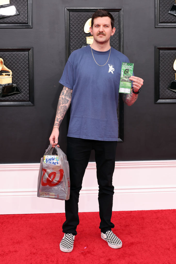 Dillon Francis arrives at the 64th annual Grammys red carpet
