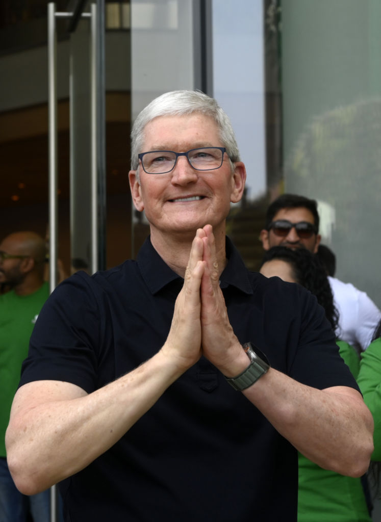 Tim Cook Opens First Apple Store in India in Pivot Beyond China