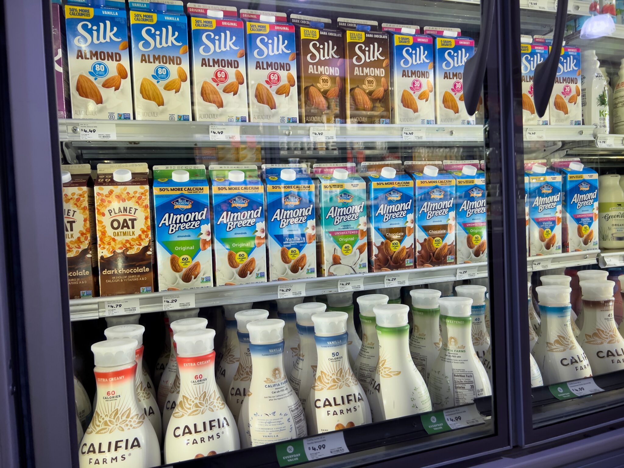 oatly milk almond milk grocery store