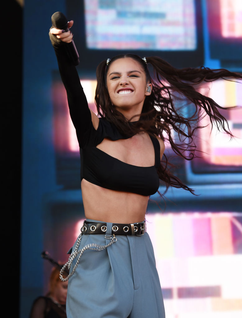 Olivia Rodrigo performs on the Daytime Stage at the 2021 iHeartRadio Music Festival at AREA15 on September 18, 2021 in Las Vegas, Nevada.