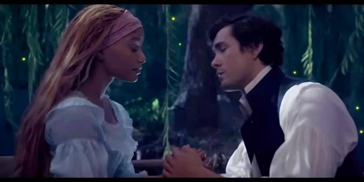 Halle Bailey and Jonah Hauer-King play Ariel and Prince Eric in Disney's remake of The Little Mermaid.