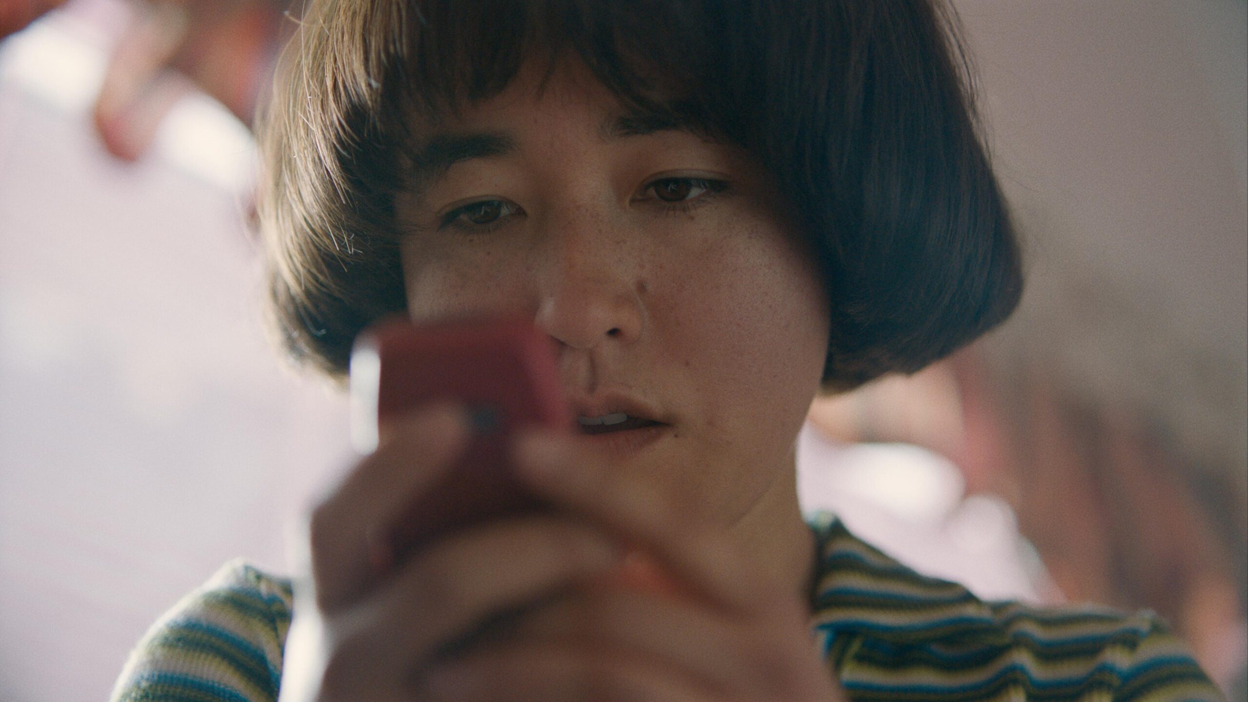 PEN15 -- “Runaway” - Episode 214 -- Anna is given the opportunity of a lifetime but when her parents won’t let her partake, Maya encourages them to take fate into their own hands and embark on a dangerous journey. Maya (Maya Erskine), shown. (Photo by: Courtesy of Hulu)