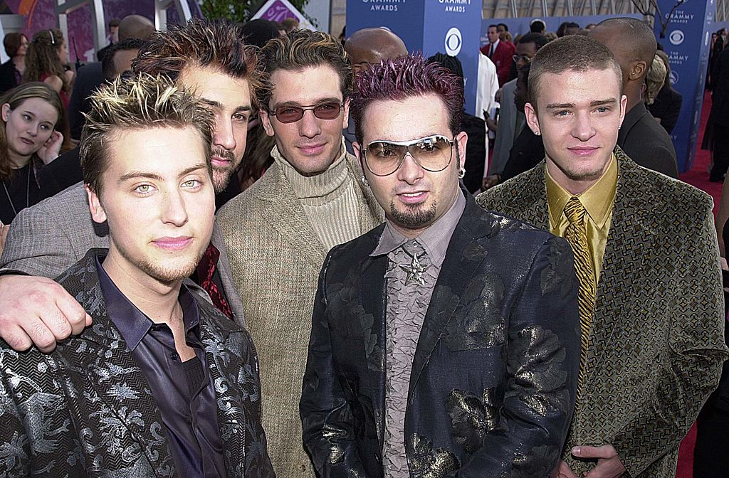 Lance Bass, Joey Fatone, JC Chasez, Chris Kirkpatrick and Justin Timberlake of NSYNC (Photo by Jeff Kravitz/FilmMagic, Inc)