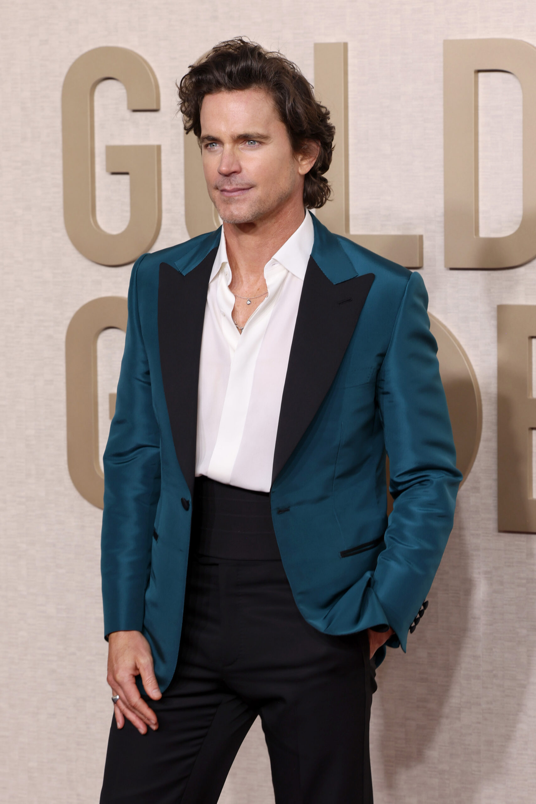 BEVERLY HILLS, CALIFORNIA - JANUARY 07: Matt Bomer attends the 81st Annual Golden Globe Awards at The Beverly Hilton on January 07, 2024 in Beverly Hills, California. (Photo by Kevin Mazur/Getty Images)