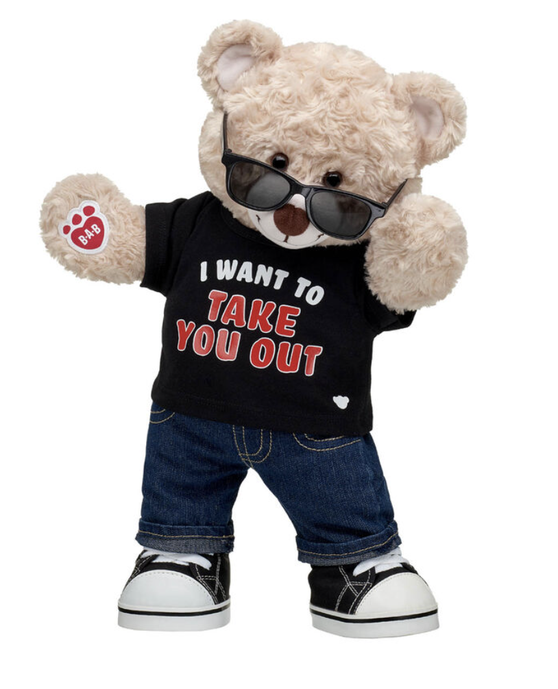 "I want to take you out" teddy