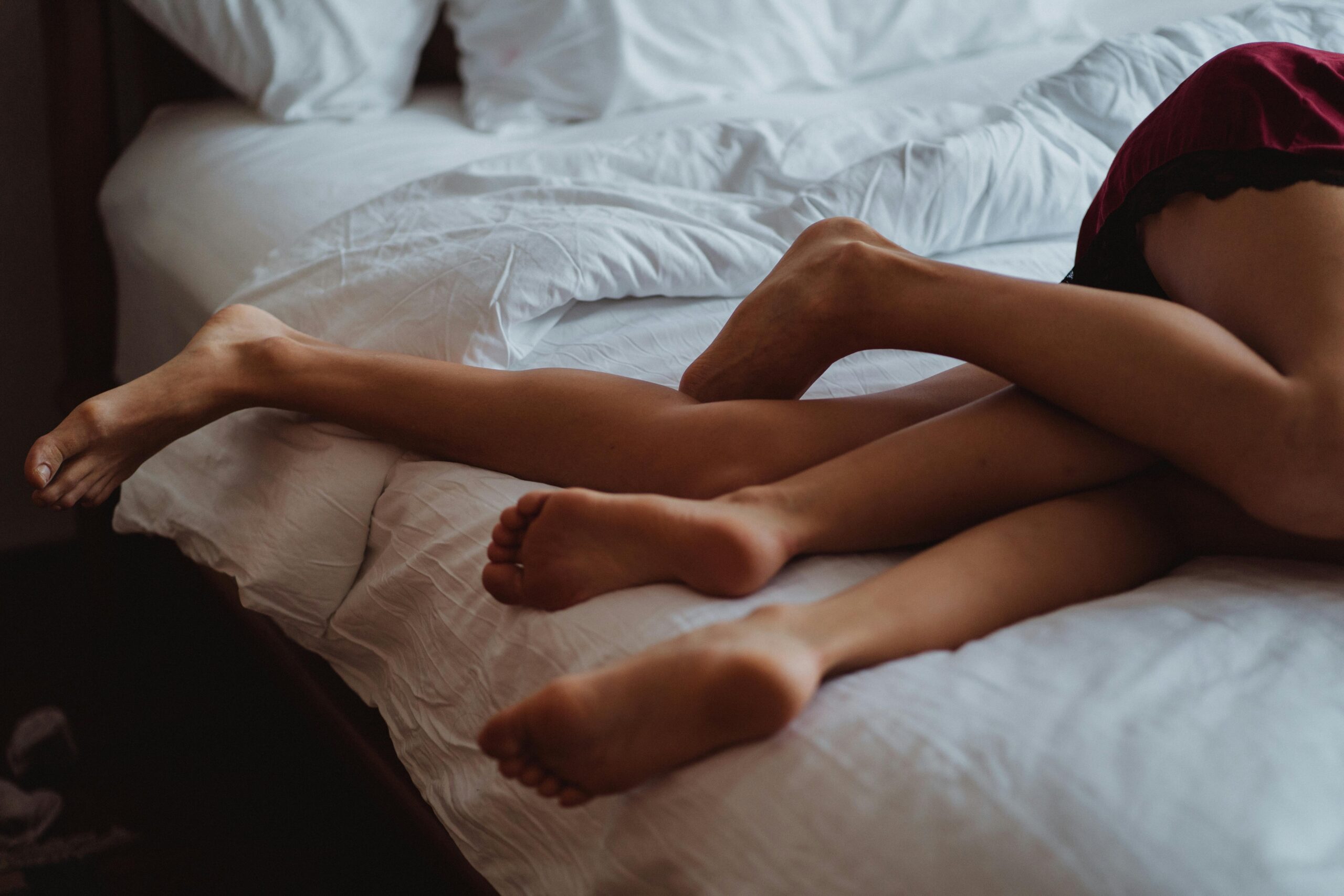 couple lying in bed