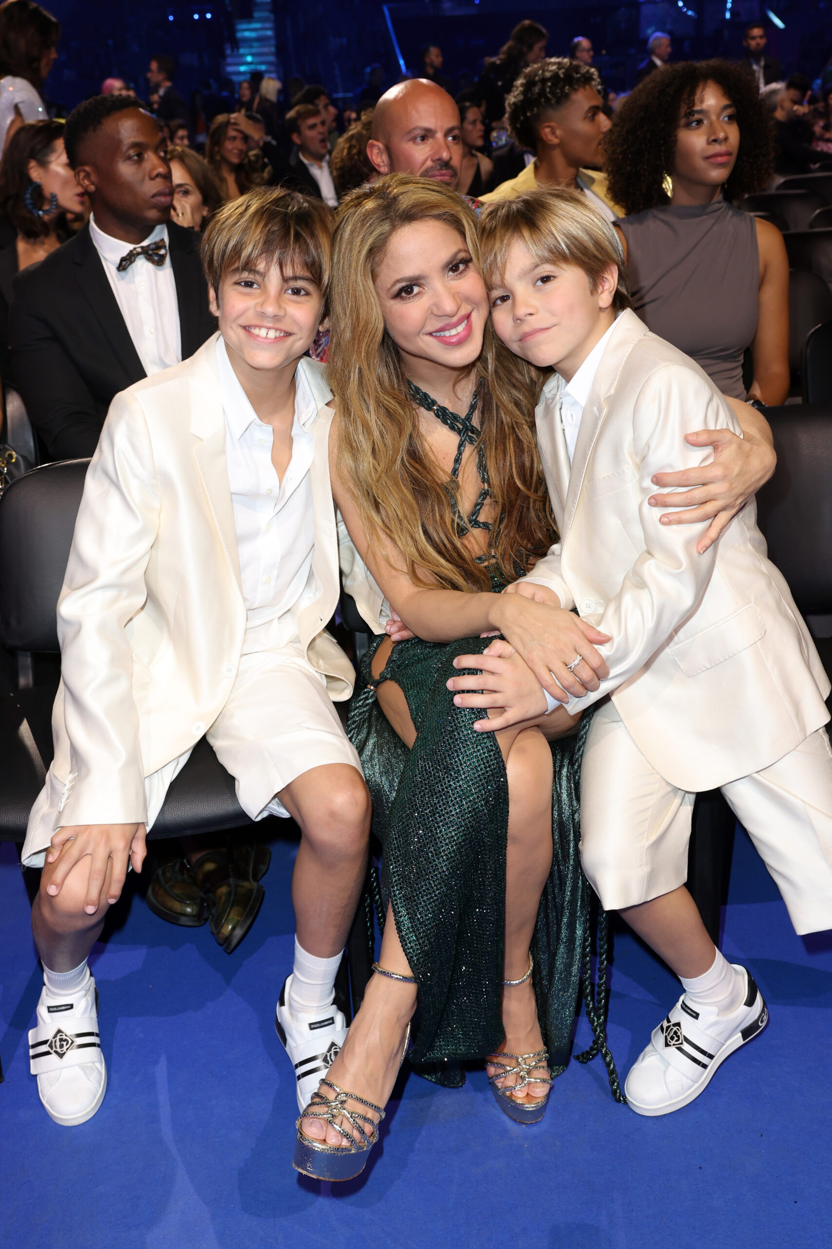 Shakira with sons Milan and Sasha