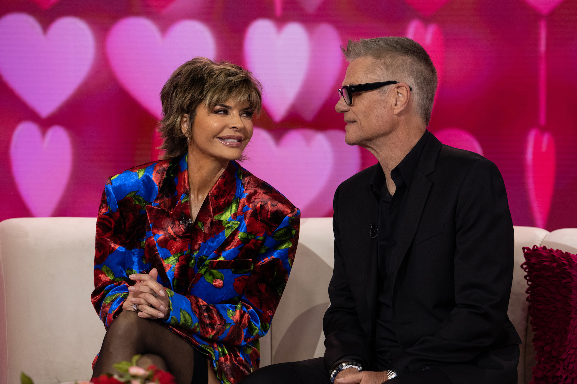 TODAY -- Pictured: Lisa Rinna and Harry Hamlin on Tuesday, February 14, 2023 