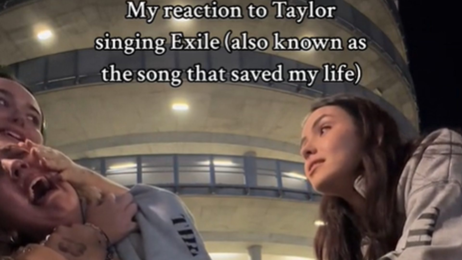 Taylor Swift fan crying
