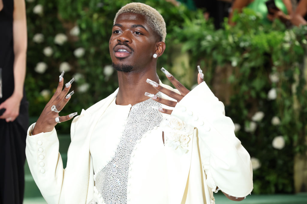 NEW YORK, NEW YORK - MAY 06: Lil Nas X attends The 2024 Met Gala Celebrating "Sleeping Beauties: Reawakening Fashion" at The Metropolitan Museum of Art on May 06, 2024 in New York City. (Photo by Marleen Moise/Getty Images)