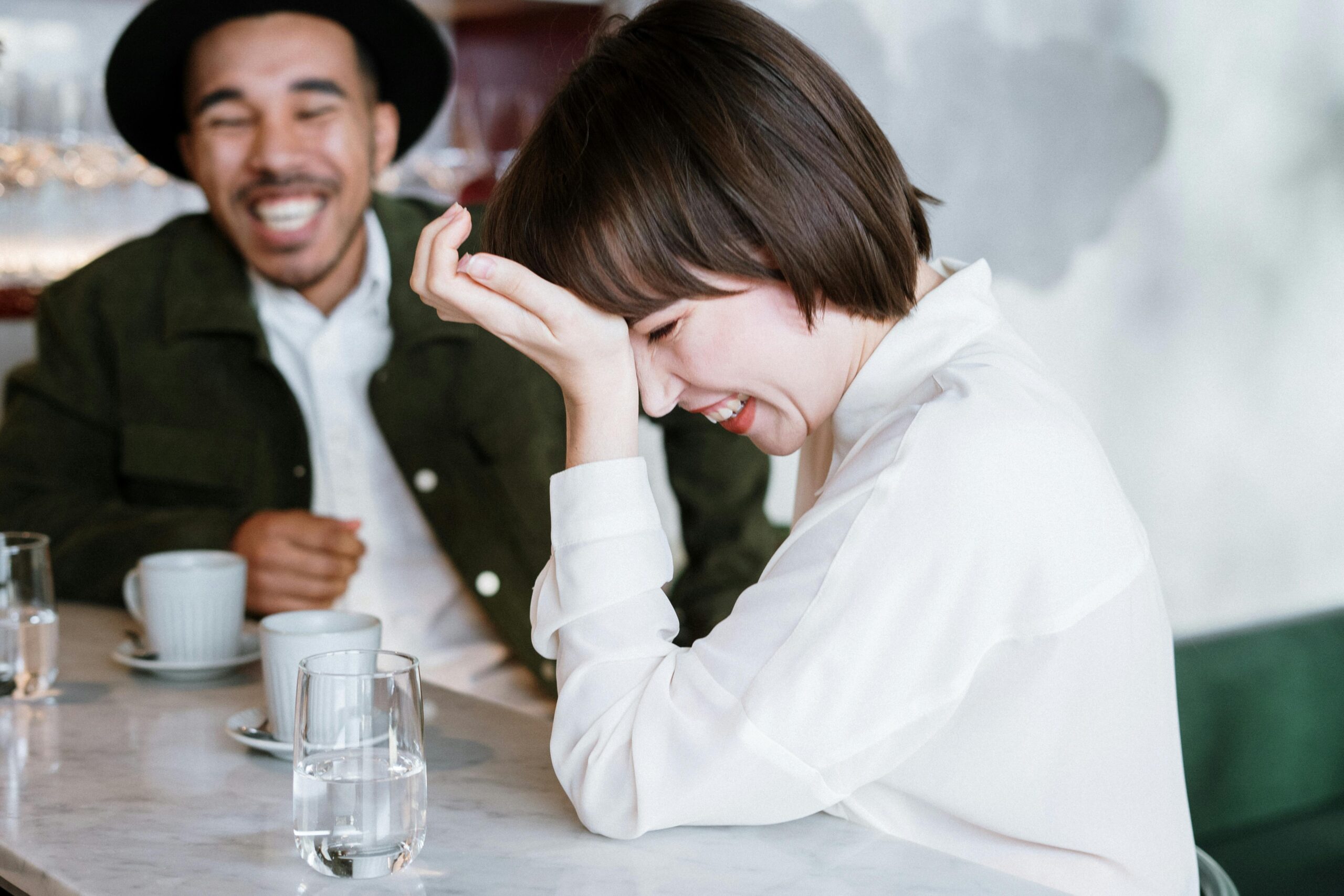 couple on a cafe date