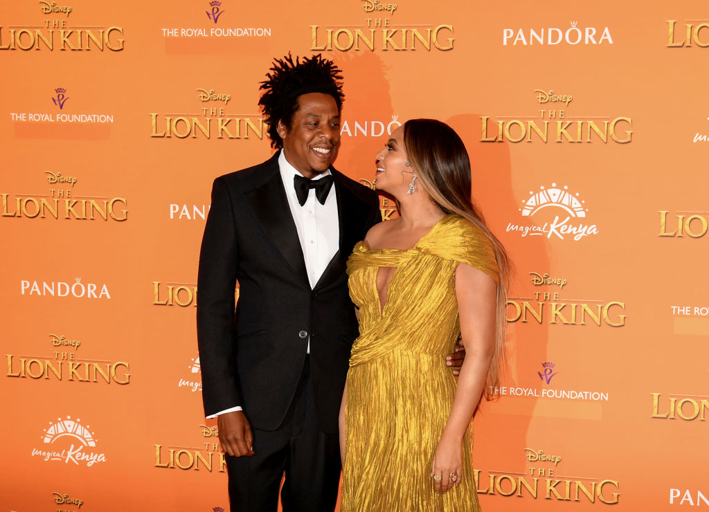 Beyonce and Jay Z in black tie dress code