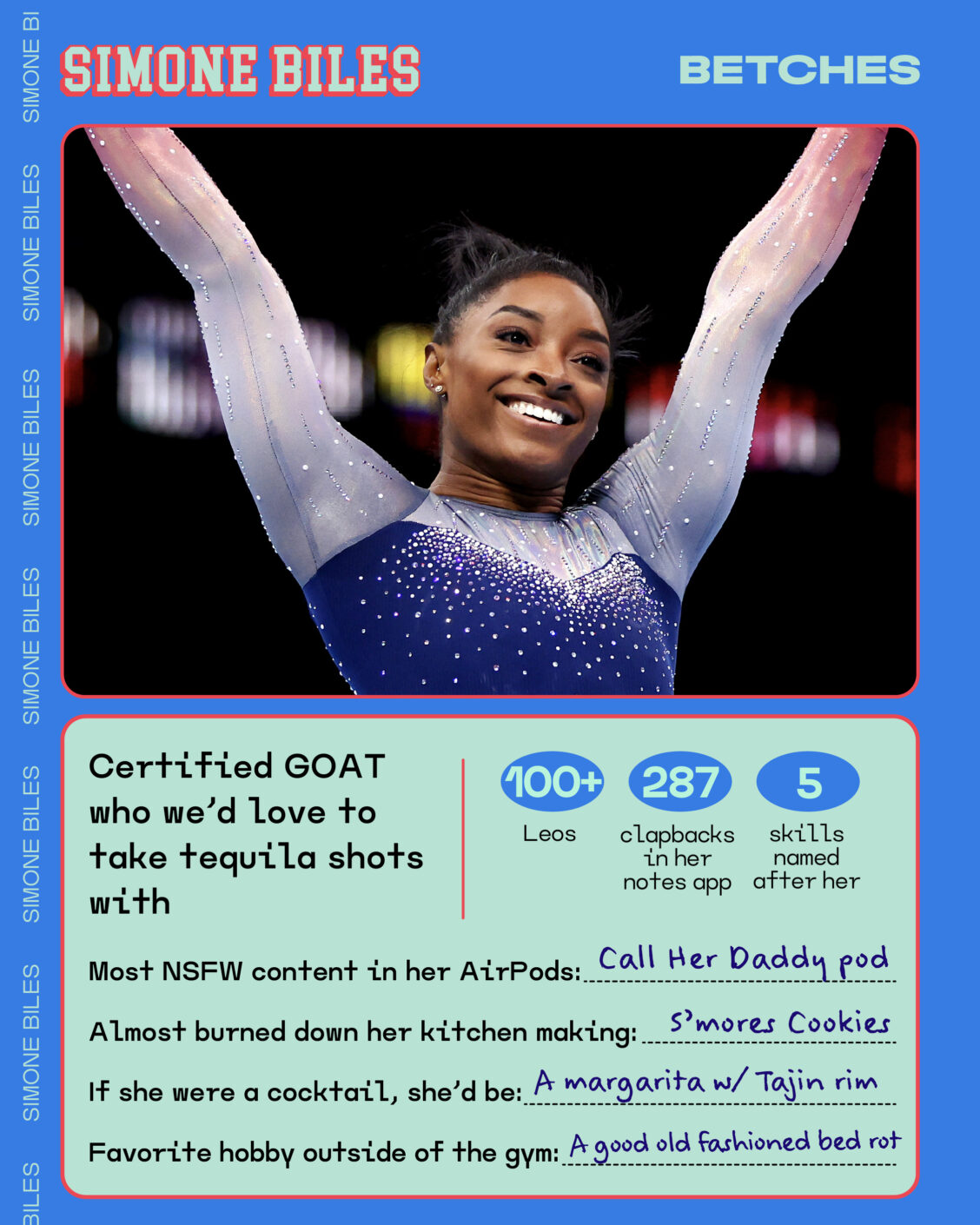 2016 Simone Biles Art Cards Editions & Originals - Olympics Gymnastics Trading Card (Near Mint)