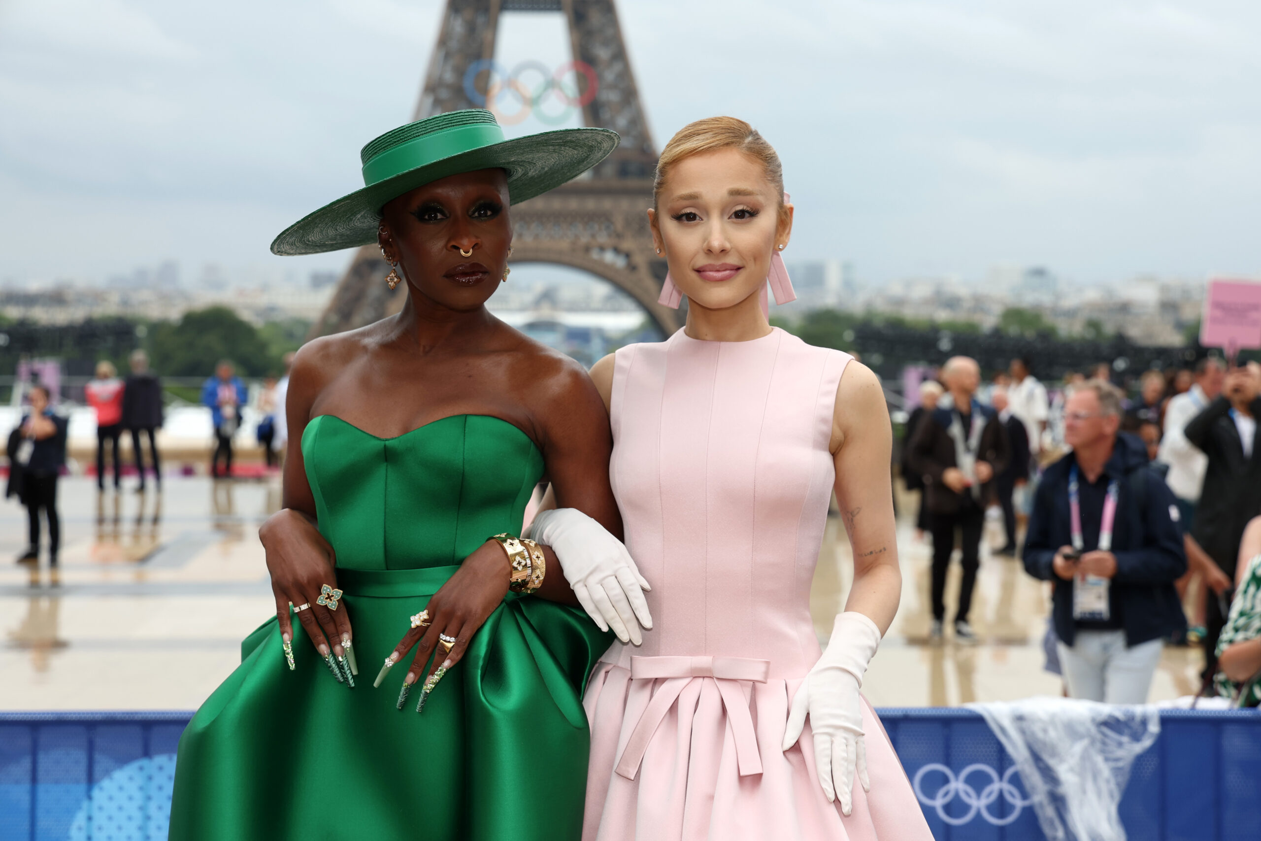 Ariana Grande and Cynthia Erivo at the Paris Olympics