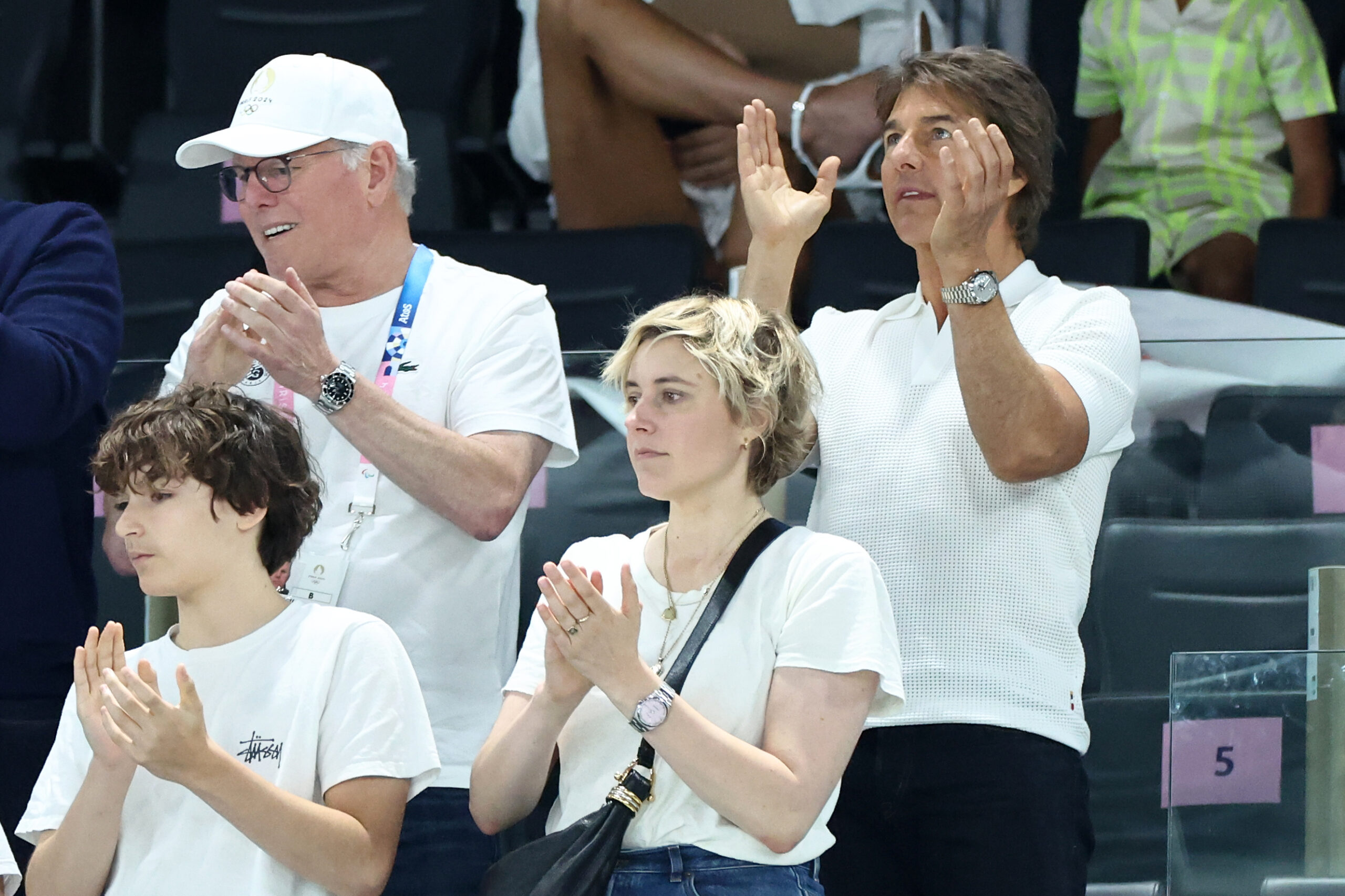 Greta Gerwig at the Olympics