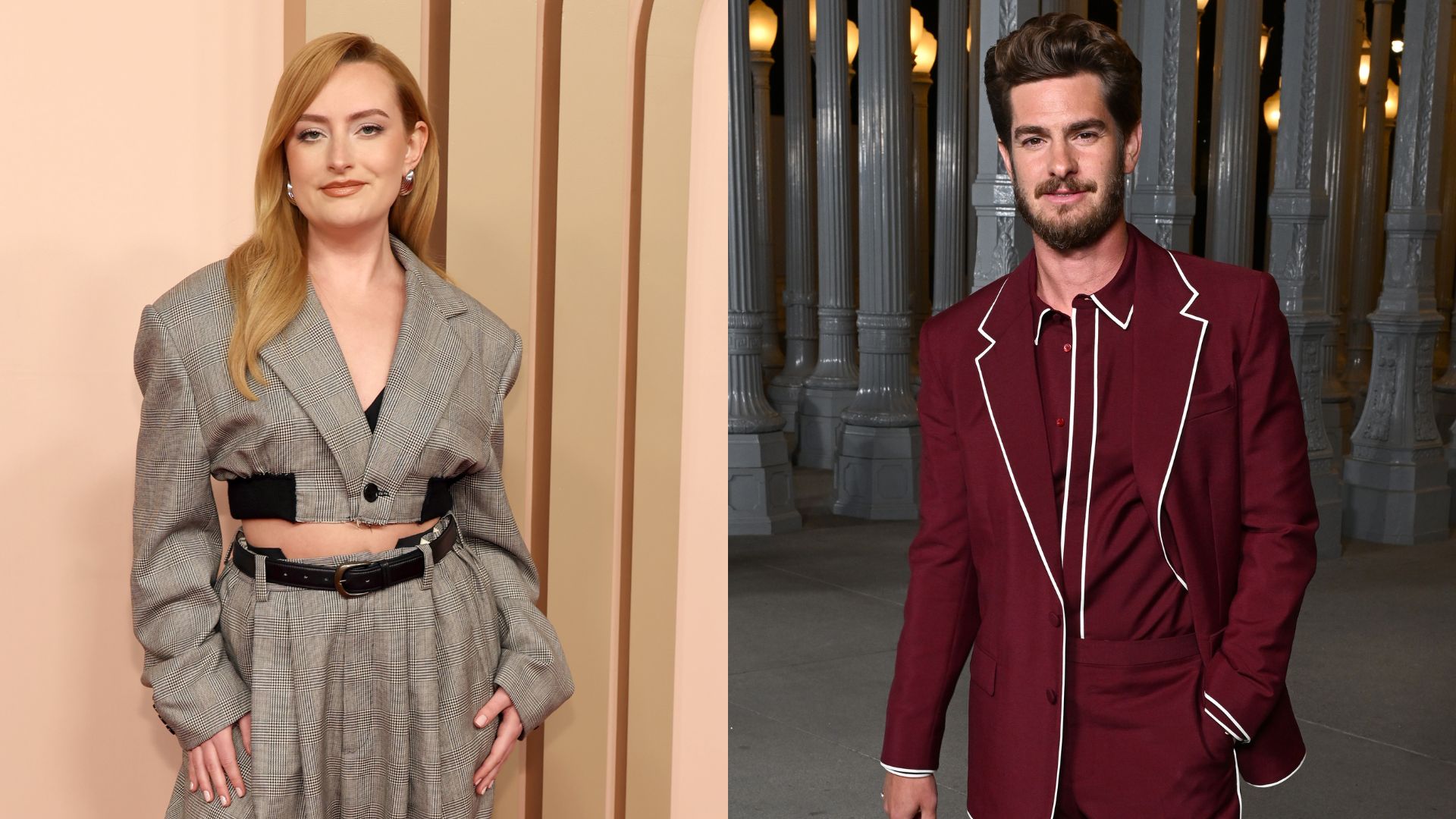 Amelia Dimoldenberg and Andrew Garfield