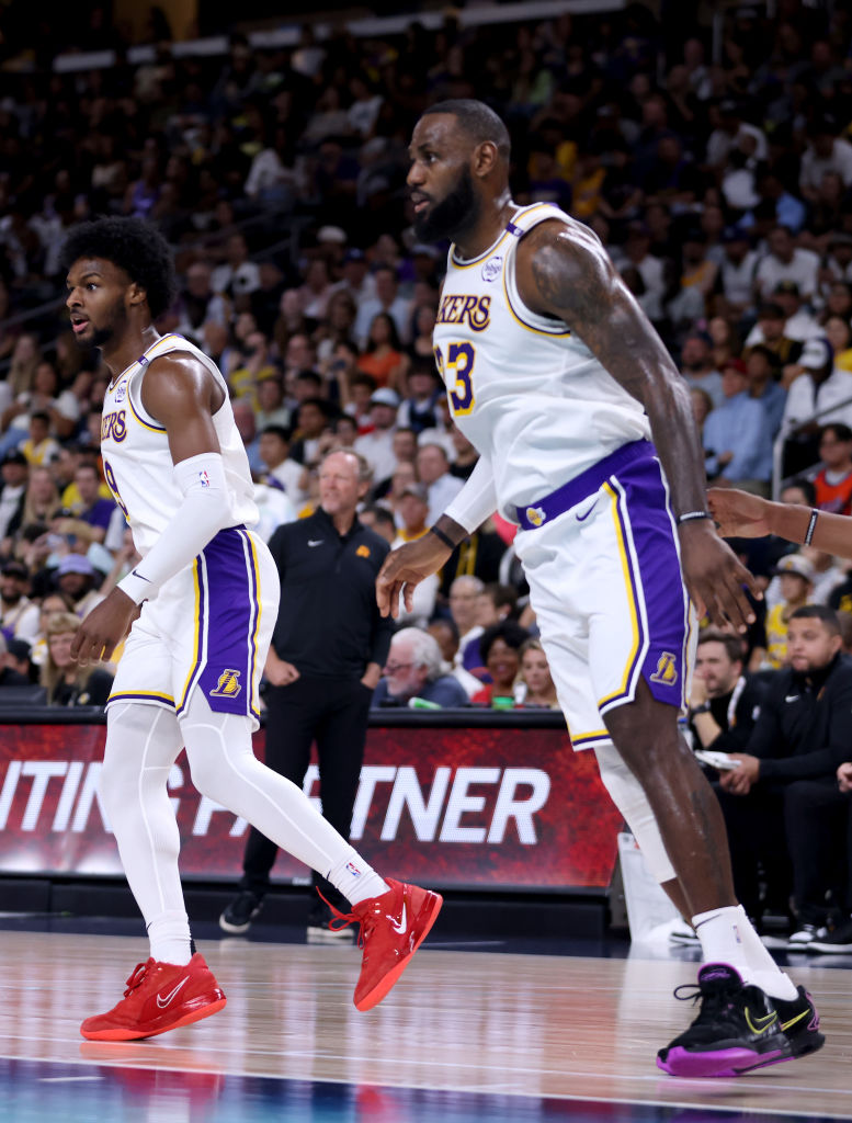 Lebron James Bronny James Lakers