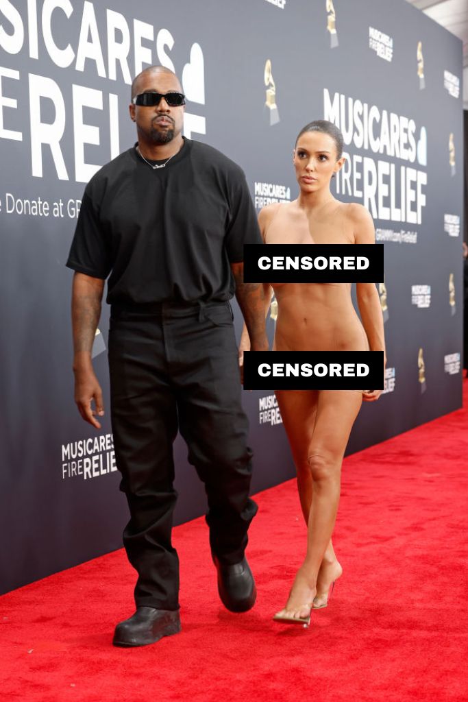 Kanye West Bianca Censori Grammys 2025