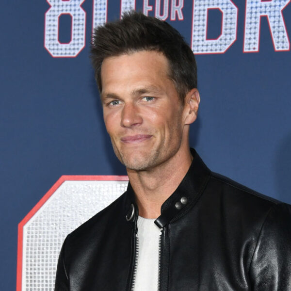 Tom Brady at the premiere of '80 for Brady' in 2023.