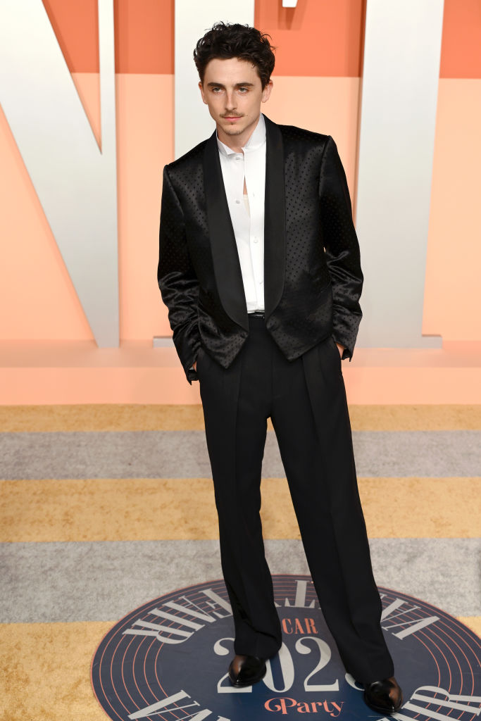 Timothée Chalamet Vanity Fair Oscars party