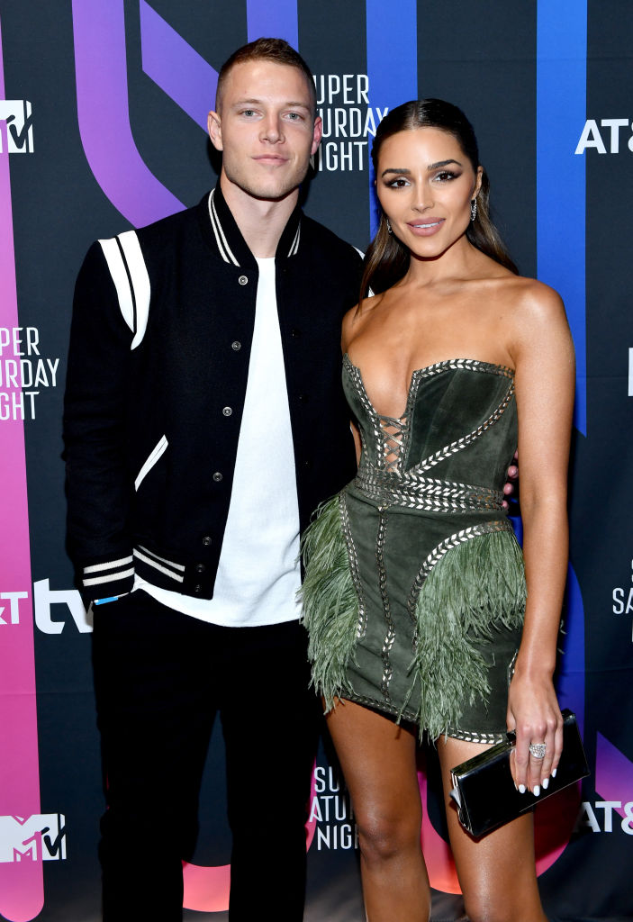 Olivia Culpo and Christian McCaffrey