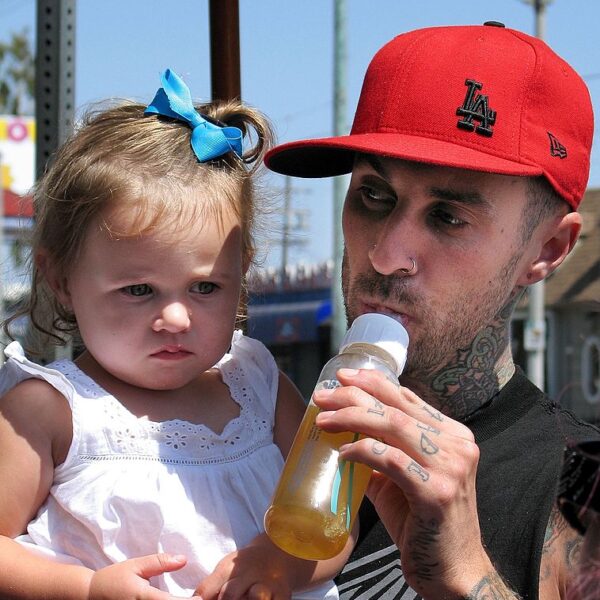 Alabama Barker and Travis Barker 2007
