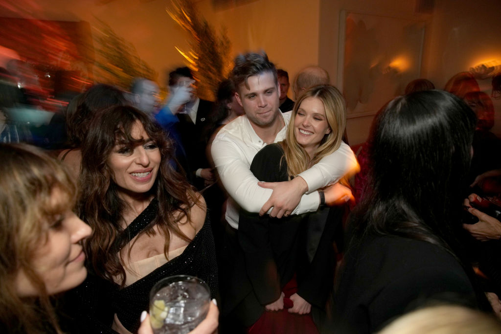 Meghann Fahy Leo Woodall Emmys HBO after party 2024