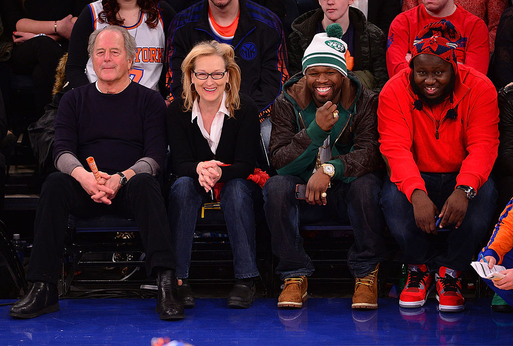 Meryl Streep 50 Cent Knicks game