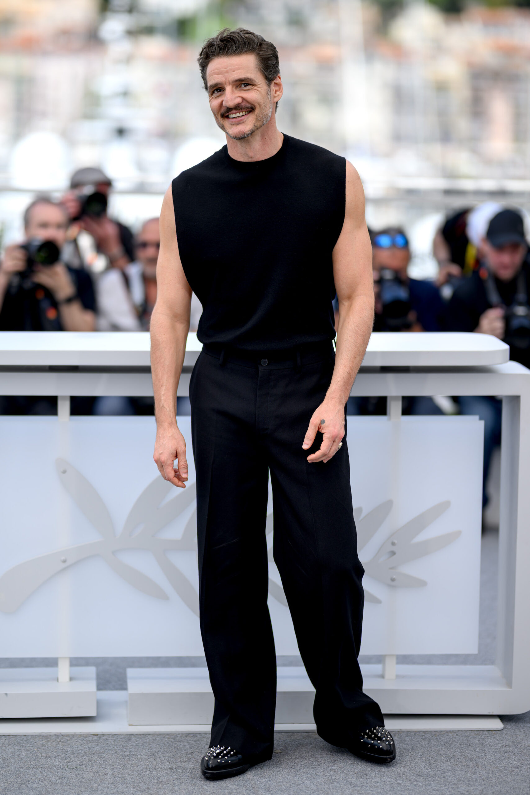 CANNES, FRANCE - MAY 17: Pedro Pascal during the "Eddington" photocall at the 78th annual Cannes Film Festival at Palais des Festivals on May 17, 2025 in Cannes, France. (Photo by Lionel Hahn/Getty Images)
