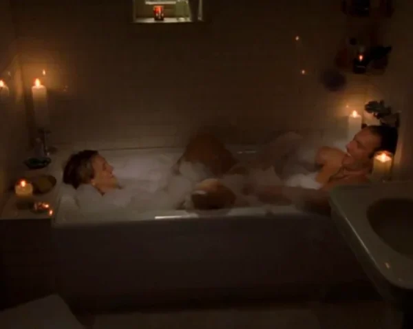 Aidan Carrie bath tub scene