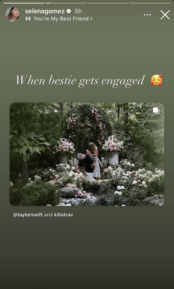 Selena Gomez IG Story