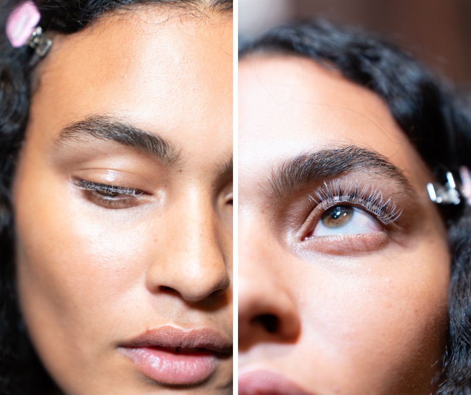 Ditch the brown mascara trend for white mascara